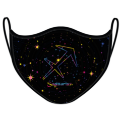 Horoscope Sagittarius Black Mask Sticker