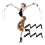 Horoscope Sign Fashionable Aquarius Sticker