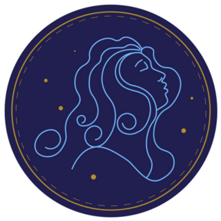 Horoscope Sign Of Virgo Circle Symbol Sticker