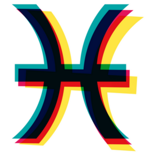 Horoscope Sign Pisces 3D Sticker
