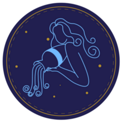 Horoscope Symbol Aquarius Sticker