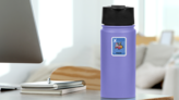 Horoscope Zodiac Sign Pig Pisces Sticker on a Water Bottle (New) example