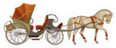 Horse Carriage Sticker