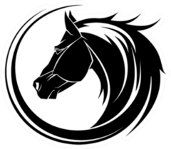 Horse Circle Tribal Tattoo Art Sticker
