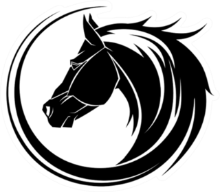Horse Circle Tribal Tattoo Art Sticker