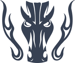 Horse Face With Flames Sticker