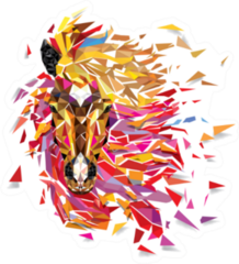 Horse Geometric Pattern Sticker