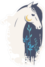 Horse Head Boho Sticker