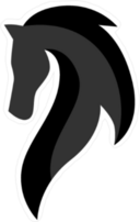 Horse Head Logo Sticker