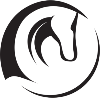 Horse Head Silhouette Abstract Sticker