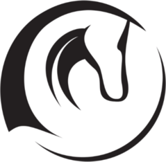 Horse Head Silhouette Abstract Sticker