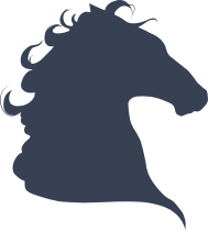 Horse Head With Curly Hair Sticker