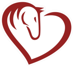 Horse Heart Logo Sticker