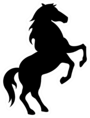 Horse Icon Silhouette Sticker