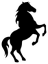 Horse Icon Silhouette Sticker