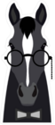 Horse in Tuxedo Sticker