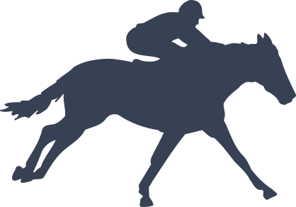 Horse Jockey Racing Sticker