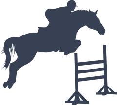 Horse Jumping Over Fence Sticker