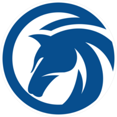 Horse Logo Circle Sticker