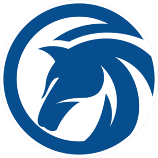 Horse Logo Circle Sticker