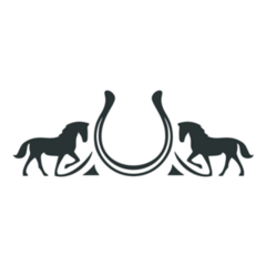 Horse Logo Horseshoe Sticker