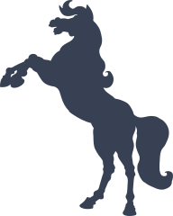 Horse On Back Legs Sticker