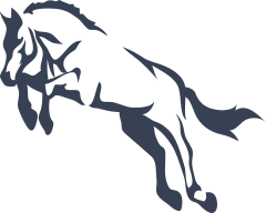 Horse Outline Jumping Sticker