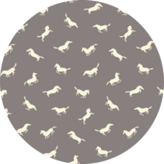 Horse Pattern In Taupe And Off-white Colors Sticker