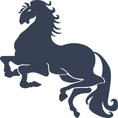 Horse Prancing Sticker