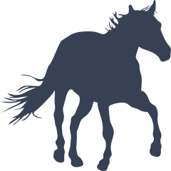 Horse Running Forward Sticker