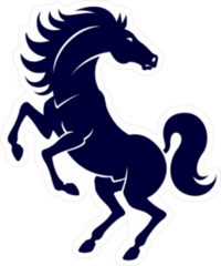 Horse Silhouette Sticker