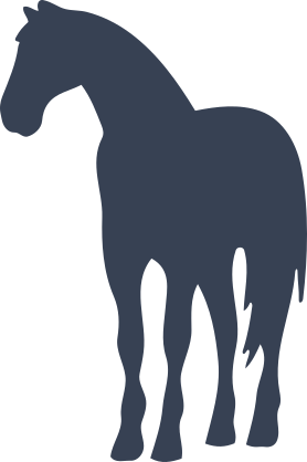 Horse Standing Still Silhouette Sticker