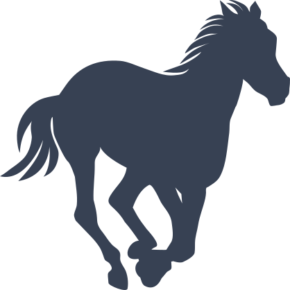 Horse Trotting Sticker