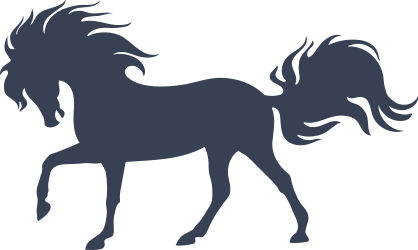 Horse With Pretty Hair Sticker