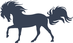 Horse With Pretty Hair Sticker