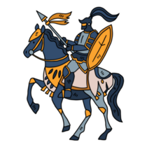 Horseback Knight Sticker