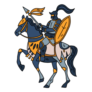 Horseback Knight Sticker