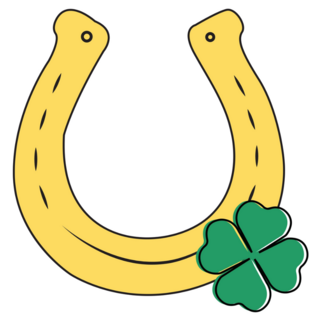 Horseshoe Clover Sticker