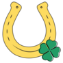 Horseshoe Clover Sticker
