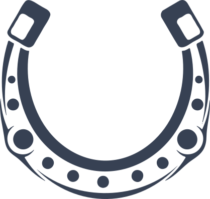 Horseshoe Facing Up Sticker