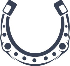 Horseshoe Facing Up Sticker