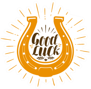Horseshoe Success Symbol Sticker