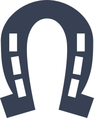 Horseshoe With Blocks Sticker