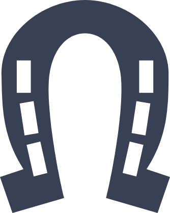 Horseshoe With Blocks Sticker