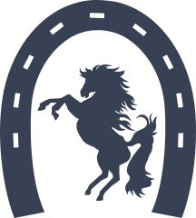 Horseshoe With Horse Sticker