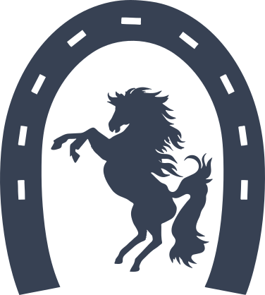 Horseshoe With Horse Sticker