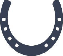 Horseshoe With Squares Sticker