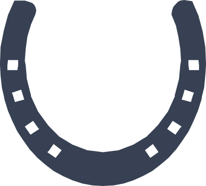 Horseshoe With Squares Sticker