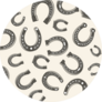 Horseshoes Seamless Pattern Sticker