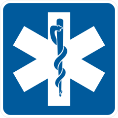 Hospital Symbol Sticker